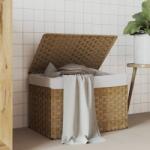vidaXL Cos de rufe cu capac, 55, 5x35x34 cm, poliratan GartenMobel Dekor (372049)