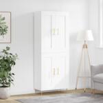 vidaXL Dulap înalt, alb, 69, 5x34x180 cm, lemn compozit GartenMobel Dekor (3199673) Comoda