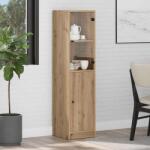 vidaXL Bufet Stejar Artizanal 35 x 37 x 142 cm Lemn compozit GartenMobel Dekor (882905) Comoda