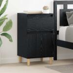 vidaXL Set 2 noptiere cu 2 sertare, stejar negru, 40x35x70 cm, vidaXL (881238)