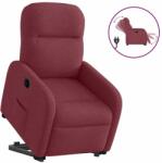 vidaXL Fotoliu electric rabatabil cu ridicare, rosu vin, textil GartenMobel Dekor (3302995)