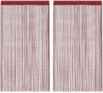 vidaXL Draperii cu franjuri, 2 buc. , 100 x 250 cm, rosu burgund GartenMobel Dekor (132408)