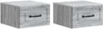 vidaXL Set 2 noptiere suspendate Sonoma gri, 34, 5 x 33 x 20 cm, vidaXL (899288)