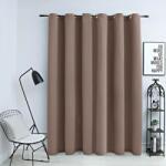 vidaXL Draperie opaca cu inele metalice, gri taupe, 290 x 245 cm GartenMobel Dekor (134437)