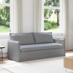 vidaXL Canapea Gri deschis 195 x 82 x 85 cm Metal GartenMobel Dekor (42024525) Canapea