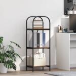 vidaXL Raft pentru carti Stejar afumat 40 x 30 x 109 cm Lemn compozit GartenMobel Dekor (879883) Biblioteca