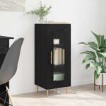 vidaXL Bufet Stejar negru 34 x 34.5 x 90 cm Lemn compozit GartenMobel Dekor (881590) Comoda
