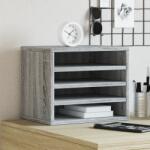 vidaXL Organizator birou, gri sonoma, 36x26x29, 5 cm lemn prelucrat GartenMobel Dekor (848050)