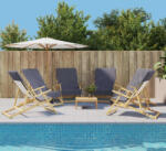 vidaXL Prosoape de plaja, 6 buc. , antracit, 60x135 cm, textil 400 GSM GartenMobel Dekor (3157055) Prosop
