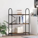 vidaXL Raft pentru carti Stejar afumat 80 x 30 x 109 cm Lemn compozit GartenMobel Dekor (879901) Biblioteca