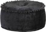 vidaXL Fotoliu puf rotund, antracit, 40 x 20 cm, catifea GartenMobel Dekor (287565)