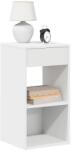 vidaXL Noptiere cu sertar 2 buc Alb 35x34x66, 5 cm GartenMobel Dekor (858714)