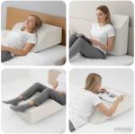 vidaXL Pillow pentru Picioare Simplu Alb GartenMobel Dekor (42020190)