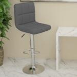 vidaXL Scaun de bar, gri, piele ecologica GartenMobel Dekor (334224)