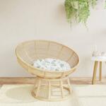 vidaXL Perna rotunda, model frunze, Ø 60 x 11 cm, tesatura Oxford GartenMobel Dekor (361958)
