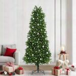 vidaXL Brad de Craciun cu 300 LED cu suport Verde 240 cm PE GartenMobel Dekor (3396354)