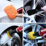 vidaXL Set de perii pentru curatarea masinii 14 pcs 14 pcs Multi Color GartenMobel Dekor (42006839)