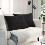 vidaXL Perne pentru canapea 2 pcs Negru 70 x 50 cm GartenMobel Dekor (42013762)