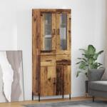 vidaXL Bufet Pe perete Lemn Vechi 69, 5 x 34 x 180 cm Lemn compozit GartenMobel Dekor (3415652) Comoda