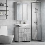 vidaXL Set de mobilier pentru baie TULUM 2 pcs Gri Sonoma GartenMobel Dekor (3398020)