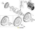 Original Renault Volanta cu masa dubla (cu set suruburi) ORIGINAL RENAULT 123003948R (123003948R)