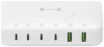 4smarts 7in1 100W töltőállomás vezeték nélküli töltéssel fehér 540570