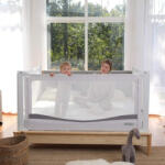 CHOC CHICK® PACHET PREMIUM: 2 Protectii laterale pat, XXL de dimensiuni 200x200 cm + Set Conectori (Pachet2x197cm96H)