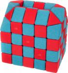 JollyHeap® Cuburi Magnetice pentru construit, JollyHeap FUN, 300 cuburi - 4 forme, Diverse Culori (300CUBJH-1223/FUN) Jucarii de constructii magnetice