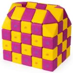 JollyHeap® Cuburi Magnetice pentru construit, JollyHeap FUN, 300 cuburi - 4 forme, Diverse Culori (300CUBJH-1621/FUN) Jucarii de constructii magnetice