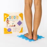 ORTOTO® Covoras ortopedic pentru masaj, 1 piesa, textura rigida, model Spikes, Bleu (OTO-M-SPK-abl)