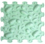 ORTOTO® Covoras ortopedic pentru masaj, 1 piesa, textura rigida, model Pinecones, Verde pal (OTO-M-PNC-mnt)