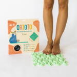 ORTOTO® Covoras ortopedic pentru masaj, 1 piesa, model Stones, Verde (OTO-M-STO-mgr)