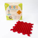ORTOTO® Covoras ortopedic pentru masaj, 1 piesa, model Little Pyramids, Rosu (OTO-M-LPI-SO-swr)