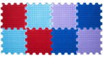 ORTOTO® Covoras ortopedic, senzorial, set puzzle, 8 piese, model Spikes, textura rigida, Multicolor (OTO-B-SPK)