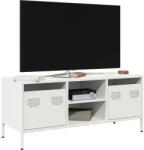 vidaXL Dulap TV, alb, 101, 5x39x43, 5 cm, otel laminat la rece GartenMobel Dekor (851303)