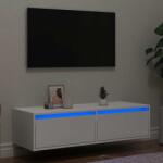 vidaXL Dulap TV cu lumini LED alb 100X35, 5x25 cm GartenMobel Dekor (860238)