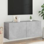 vidaXL Comoda TV de perete, gri beton, 100x30x41 cm GartenMobel Dekor (836969)