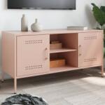 vidaXL Dulap TV, roz, 100, 5x39x50, 5 cm, otel GartenMobel Dekor (842989)
