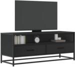 vidaXL Dulap TV, negru, 100x34, 5x40 cm, lemn prelucrat si metal GartenMobel Dekor (848814)