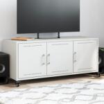 vidaXL Dulap TV, alb, 100, 5x39x43, 5 cm, otel laminat la rece GartenMobel Dekor (846649)