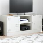 vidaXL Comoda TV, alb, 99x39x44 cm, otel GartenMobel Dekor (841690)