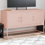 vidaXL Dulap TV, roz, 100, 5x39x60, 5 cm, otel GartenMobel Dekor (846477)