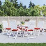 vidaXL Perne de scaun, 6 buc. , rosu, 40x40x7 cm, textil oxford GartenMobel Dekor (361470)