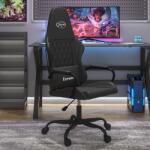 vidaXL Scaun de gaming de masaj, negru, piele ecologica GartenMobel Dekor (345541)