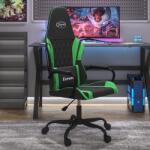 vidaXL Scaun de gaming de masaj, negru si verde, piele ecologica GartenMobel Dekor (345536)