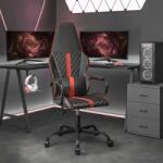 vidaXL Scaun de gaming de masaj, negru si rosu, piele ecologica GartenMobel Dekor (345558)