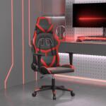 vidaXL Scaun de gaming de masaj, negru si rosu, piele ecologica GartenMobel Dekor (345424)