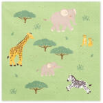 PartyDeco Szalvéta 33x33cm 12db Safari, Dzsungel (LUFI734915)