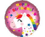 anagram Szülinapi lufi 18" 45cm, Happy Birthday, unikornis (LUFI963011)