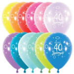  Szám, Számos lufi 11" 28cm 6db 40-as lufi Boldog 40. szülinapot! (LUFI403628)